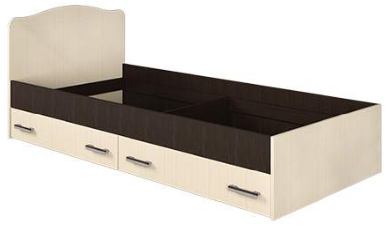 Фото Кровать односпальная с ящиками Светлана (СМ 90х190) без основания от производителя Мебель Маркет в Ялте по цене 10 300 ₽