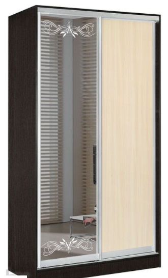 Фото Шкаф-купе Оскар 1.6 (1,2х0,6х2,3 - 2 двери) от производителя Мебель Маркет в Ялте по цене 41 640 ₽