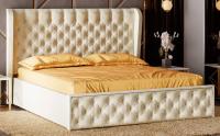 Фото krovati-s-myagkoy-spinkoy кровать двуспальная франческа (см 160х200) без основания производитель Мебелони