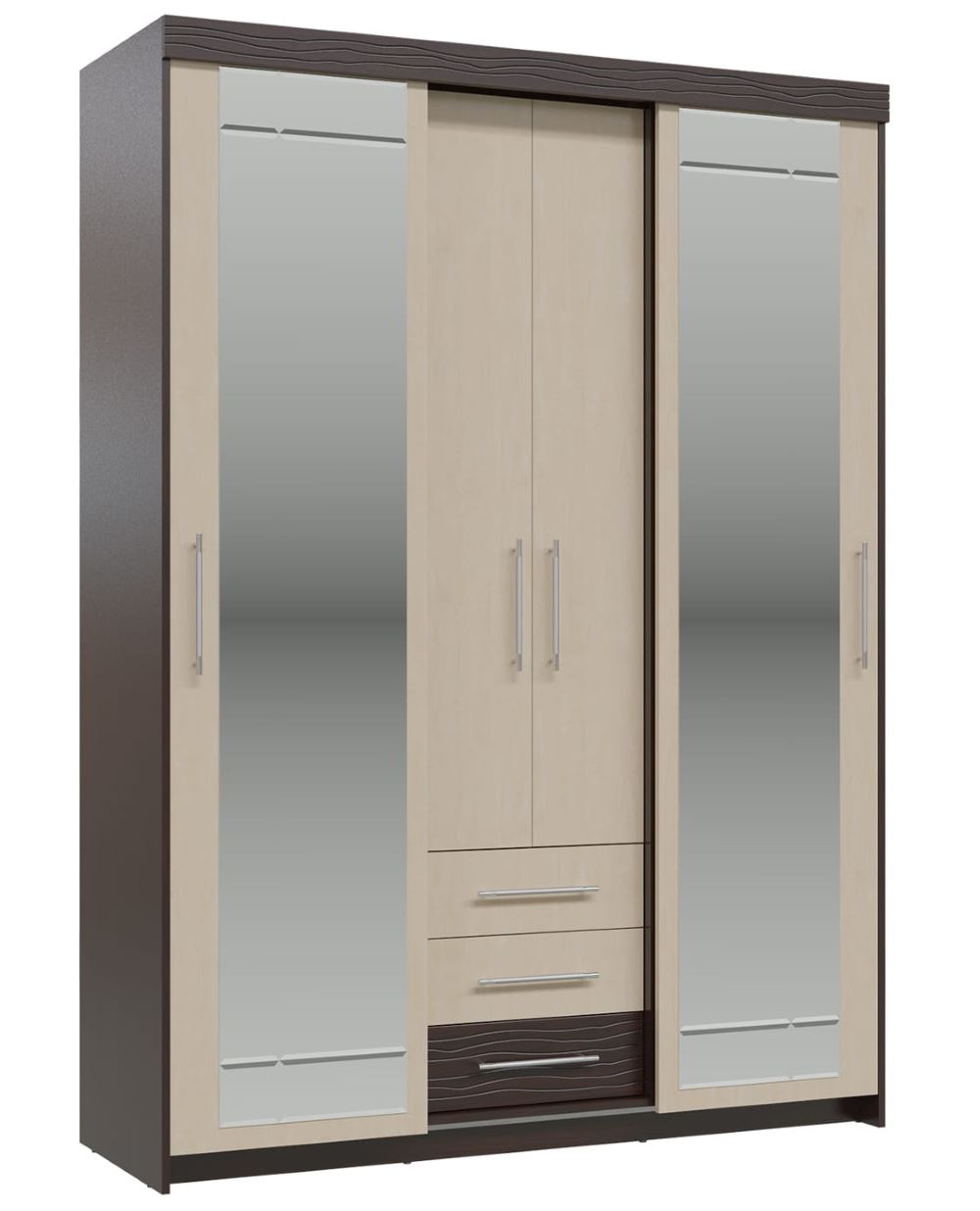 Фото Шкаф-купе с ящиками Олимп (2 двери) от производителя Гранд Кволити в Ялте по цене 36&nbsp;860 ₽