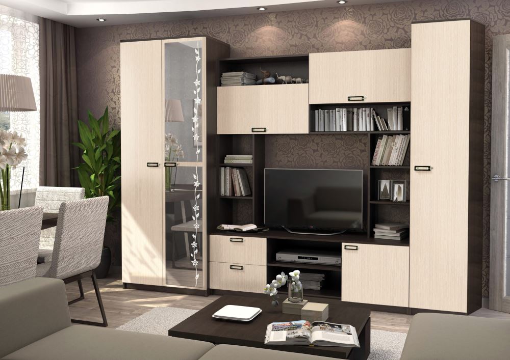 Фото Стенка Аллегро вар.№6 ЛДСП от производителя Диал в Ялте по цене 20&nbsp;050 ₽