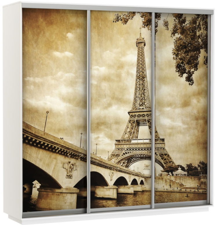 Фото Шкаф-купе Экспресс Трио Фото (2,1х0,6х2,4 - 3 двери) от производителя Мебельная компания Е1 в Ялте по цене 56&nbsp;220 ₽