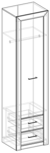 Фото Пенал Мартина с ящиками от производителя Мебель Маркет в Ялте по цене 22 420 ₽