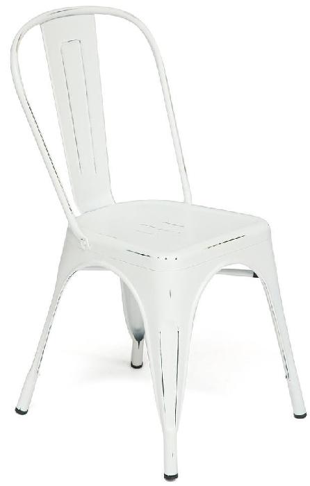 Стул Лофт Чеар (Loft Chair) 012 ( Обивка стула:металл, butter white vintage, butter white vintage (Tetchair) )
