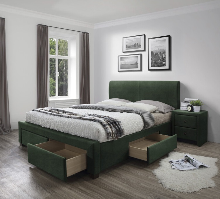 Фото Кровать двуспальная Halmar Modena 3 (СМ 160х200) c ортопедическим основанием от производителя Halmar  в Ялте по цене 64&nbsp;020 ₽