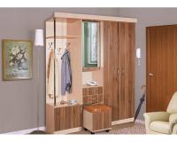Прихожая Елена 3 (Цвет корпуса:ясень шимо светлый, цвет фасада:ясень шимо темный (Мебель Маркет) ) в Ялте от производителя 