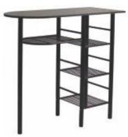 Барная стойка Барс (металл окрашенный (Барс), лдсп-венге,  коричневый (Командор) ) в Ялте от производителя 