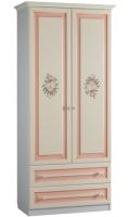 Шкаф Алиса (97) двухдверный с ящиками  (белый, крем,(Мебельсон)) в Ялте от производителя 
