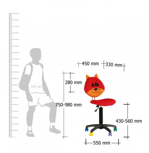 Фото Кресло компьютерное Кэт (Cat) GTS от производителя Новый стиль в Ялте по цене 6&nbsp;390 ₽