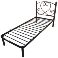 Фото  кровать односпальная юлия-1-800 (см 80х190) основание металл трубка  производитель Металл-Конструкция