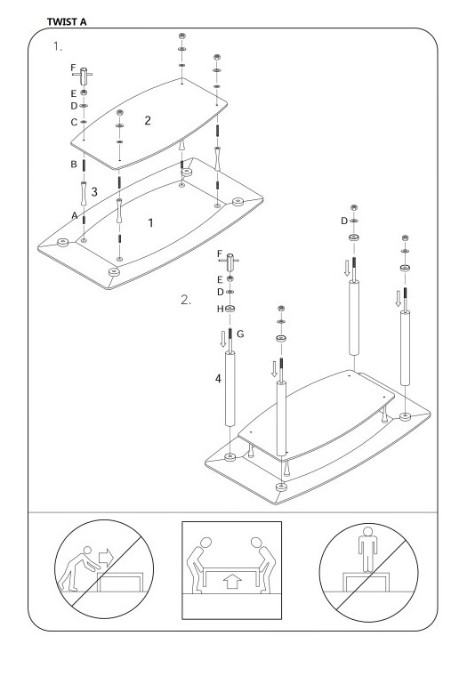 Фото Стол обеденный Signal Twist A от производителя Signal в Ялте по цене 22 690 ₽