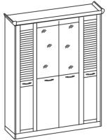 Фото raspashnoy-shkaf шкаф прованс (182) четырехдверный производитель Ставрополь Мебель