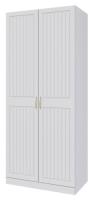 Шкаф Мэгги ШР-2 (91) двухдверный (белый снег, лак белый ,(Браво-мебель)) в Ялте от производителя 
