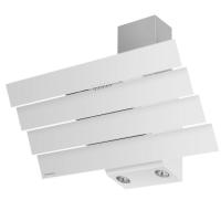 Вытяжка наклонная Cascada quart 90 (896х420хh713(878)) (Материал Металл/Стекло , Цвет Металлик/Черный) в Ялте от производителя 