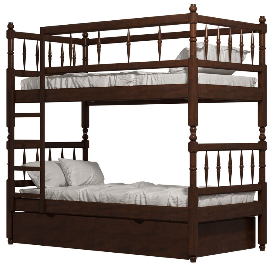 Фото Кровать двухъярусная №2 (СМ 80х190) с основанием от производителя Фант-мебель в Ялте по цене 37&nbsp;680 ₽