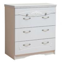 Комод Ольга-10  (белый-жемчужный ясень (Фант-мебель) ) в Ялте от производителя 