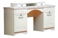Стол туалетный Ольга-10  (лдсп, лдсп-белый,  белый, жемчужный ясень (Фант-мебель) ) в Ялте от производителя 