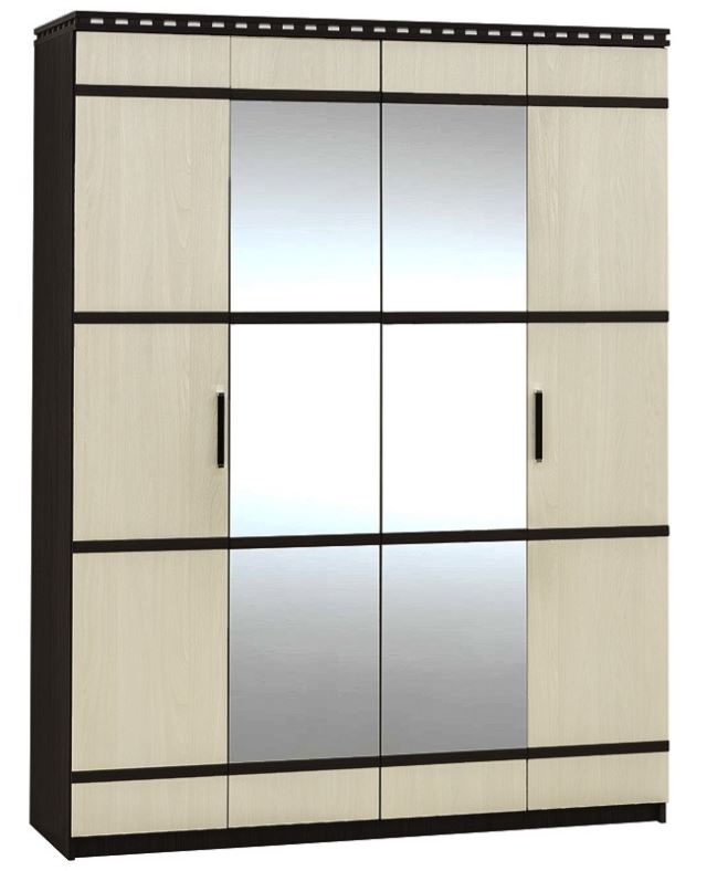 Фото Шкаф Ольга-13 (168) четырехдверный  от производителя Фант-мебель в Ялте по цене 24&nbsp;300 ₽