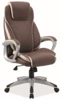 Кресло компьютерное Signal Q-391 (Материал обивки: экокожа, цвет обивки: коричневый-кремовый (Signal) ) в Ялте от производителя 