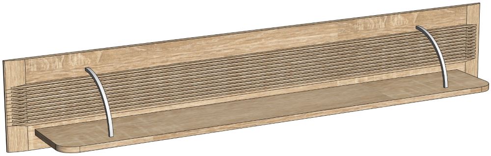 Фото Полка навесная Магнолия ГМ-11 от производителя СБК в Ялте по цене 3&nbsp;240 ₽