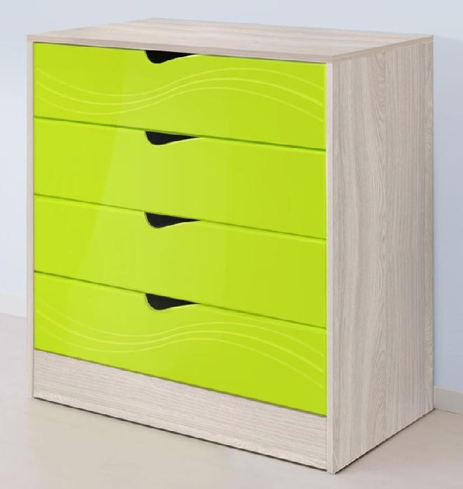 Комод Бриз МДФ (ясень светлый-лайм (Диал) )