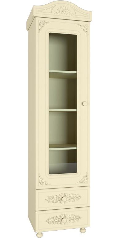 Фото Шкаф-пенал со стеклом Ассоль плюс АС-1  от производителя Компасс в Ялте по цене 27&nbsp;850 ₽