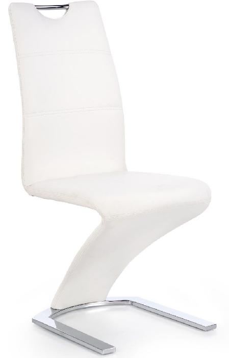 Стул Halmar K291 ( Обивка стула:экокожа , хром, белый (Halmar ) )