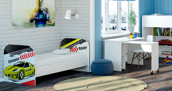 Фото Кровать детская Тойс КР-08 (СМ 80х180) от производителя БТС  в Ялте по цене 10 440 ₽