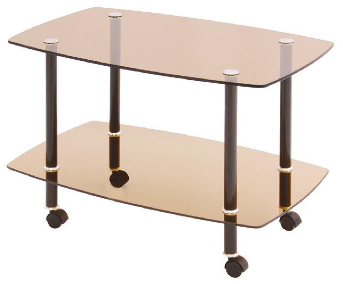 Стол сервировочный  (пластик, стекло-тонированный (Мебель из стекла) ) Стол сервировочный  (пластик, стекло-тонированный (Мебель из стекла) )