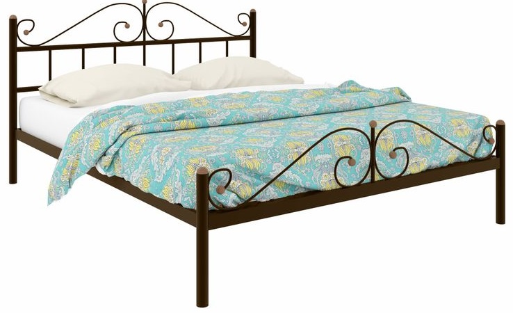 Фото Кровать двуспальная Диана Plus (СМ 140х200) трубка металл от производителя Милсон в Ялте по цене 13 130 ₽