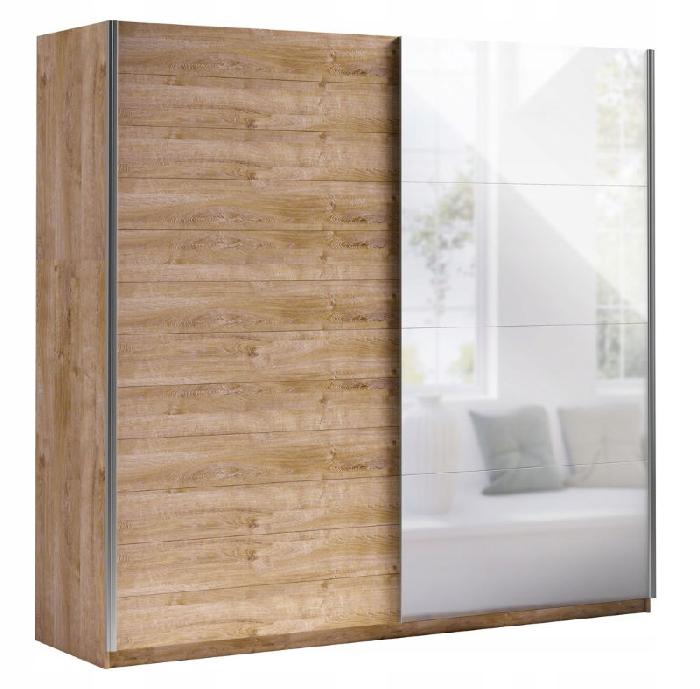 Шкаф-купе-2D typ 76 Beta (2 двери) (Материал дверей:мдф-зеркало, цвет дверей:дуб риббек, цвет каркаса:дуб риббек (Helvetia) ) Шкаф-купе-2D typ 76 Beta (2 двери) (Материал дверей:мдф-зеркало, цвет дверей:дуб риббек, цвет каркаса:дуб риббек (Helvetia) )