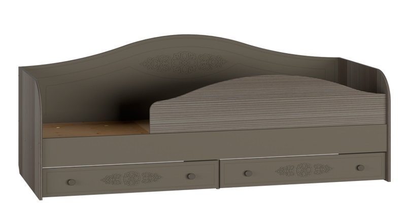 Фото Кровать односпальная Ассоль плюс АС-10 (СМ 80х200) комплектуется настилом от производителя Компасс в Ялте по цене 27&nbsp;800 ₽