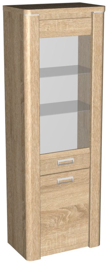 Фото Пенал со стеклом высокий Магнолия ГМ-03 от производителя СБК в Ялте по цене 19&nbsp;830 ₽