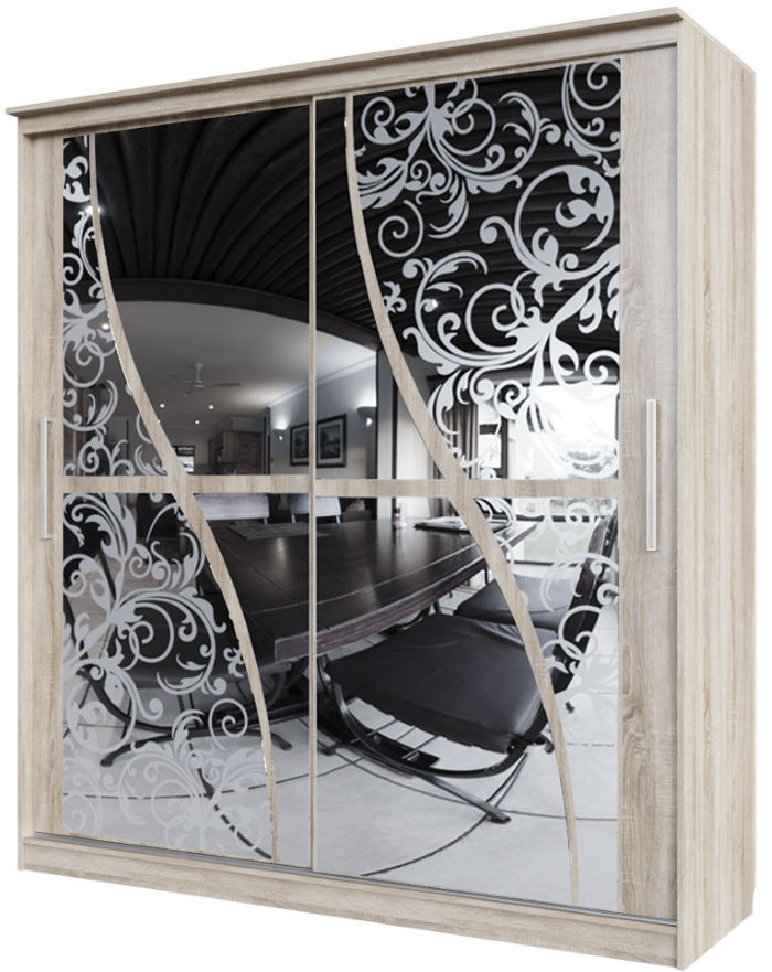 Фото Шкаф-купе №19 Волна (1,5 - 2 двери) от производителя SV-мебель в Ялте по цене 33 560 ₽