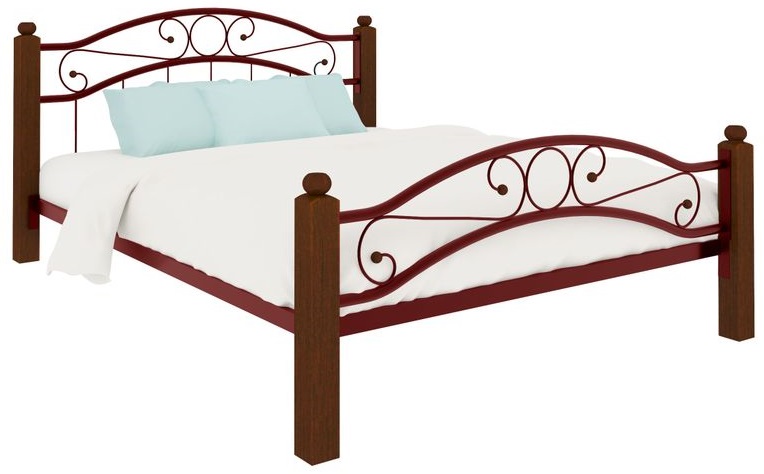 Фото Кровать двуспальная Надежда Lux Plus (СМ 140х200) трубка металл от производителя Милсон в Ялте по цене 21 910 ₽