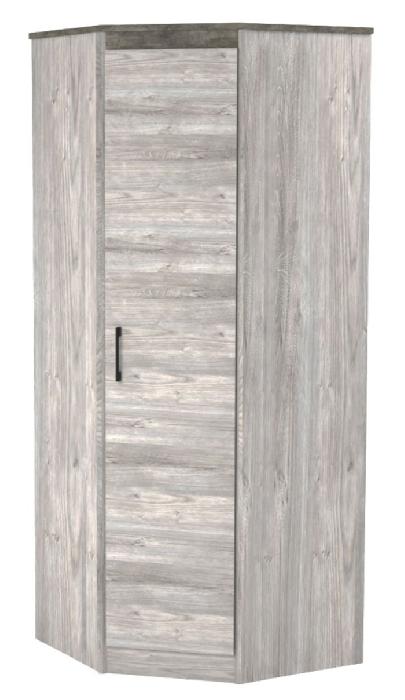 Шкаф Денвер (88) угловой (риббек серый-камень темный, риббек серый,(СБК))