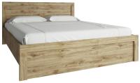 Кровать двуспальная Дорсет (Doorset) (СМ 160х200) с основанием ( 160х200 , ЛДСП , дуб наварра , без подъемного мех. , без ящиков , без матраса (Анрэкс) ) в Ялте от производителя 