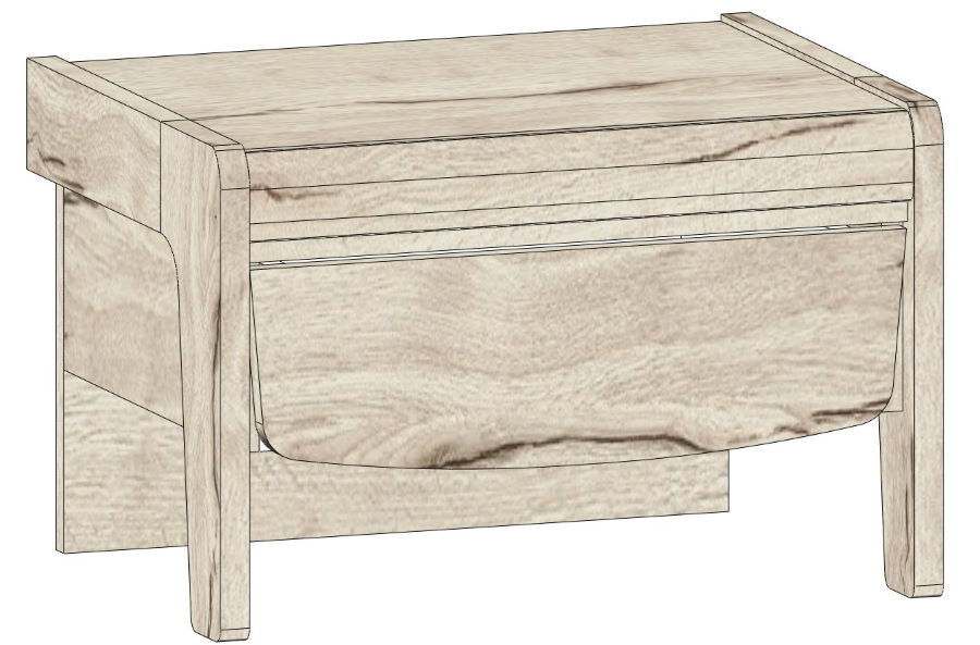 Фото Тумба прикроватная Мале от производителя СБК в Ялте по цене 4 600 ₽