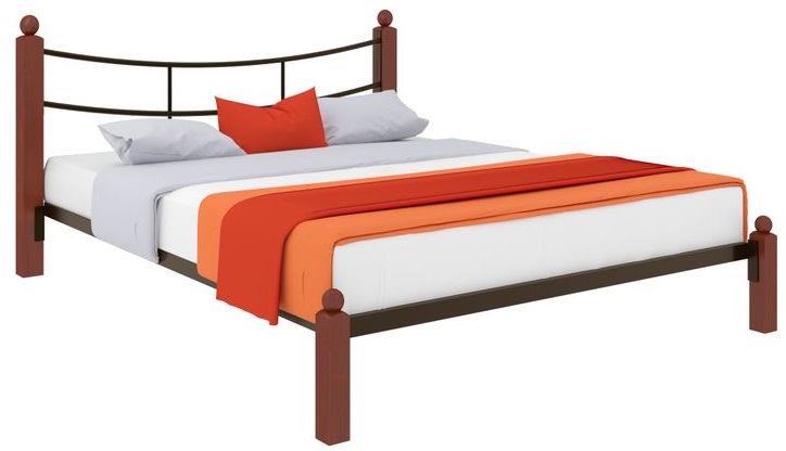 Фото Кровать двуспальная София Lux (СМ 140х200) трубка металл от производителя Милсон в Ялте по цене 18 900 ₽
