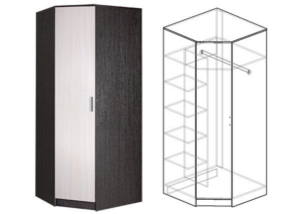 Фото Шкаф Светлана (86) угловой от производителя Мебель Маркет в Ялте по цене 15 150 ₽