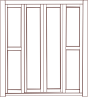 Фото raspashnoy-shkaf шкаф хайтек (225) трехдверный производитель Алина мебель