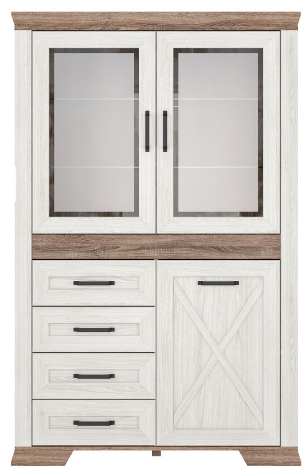 Фото Шкаф Marselle REG2W1D4S от производителя Black Red White (БРВ) в Ялте по цене 46 690 ₽