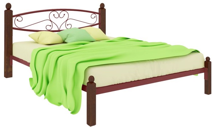 Фото Кровать двуспальная Каролина Lux (СМ 140х200) трубка металл от производителя Милсон в Ялте по цене 18 920 ₽