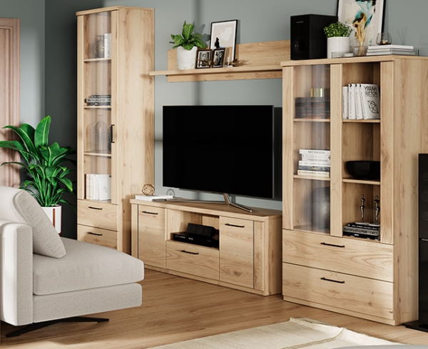 Фото Шкаф с витриной 1V2S Дорсет (Doorset) от производителя Анрэкс в Ялте по цене 16 980 ₽