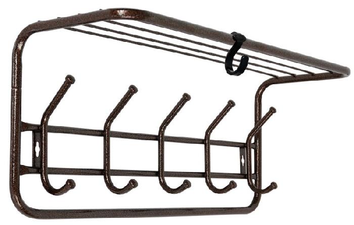Вешалка с полкой 60 (медный антик  (Завод металлических изделий) ) Вешалка с полкой 60 (медный антик  (Завод металлических изделий) )