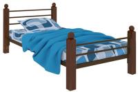 Фото derevyannye-krovati кровать односпальная милана lux plus (см 80х190) трубка металл производитель Милсон