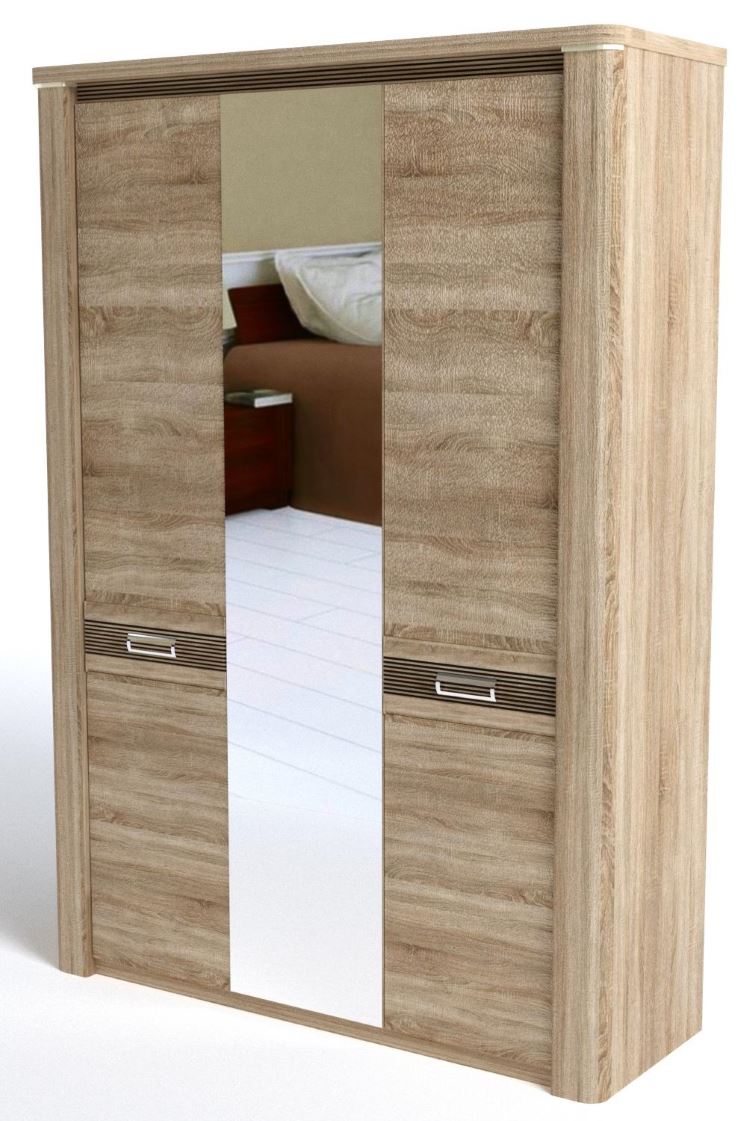 Фото Шкаф Магнолия (160) трехдверный от производителя СБК в Ялте по цене 36 070 ₽