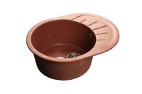 Мойка Granfest GF-R580L (ГР 580х450хh200) (шир.ящ.min 450) (Цвет мойки розовый) в Ялте от производителя в интернет магазине Планета Комфорта Мойка Granfest GF-R580L (ГР 580х450хh200) (шир.ящ.min 450) (Цвет мойки розовый) в Ялте от производителя