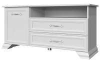 Тумба для ТВ Грация 1300 (2 ящ + 1 дв) (белый, белый (Браво-мебель) ) в Ялте от производителя 