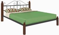 Кровать двуспальная Диана Lux (СМ 180х190) трубка металл в интернет магазине Планета Комфорта Фото derevyannye-krovati кровать двуспальная диана lux (см 180х190) трубка металл производитель Милсон
